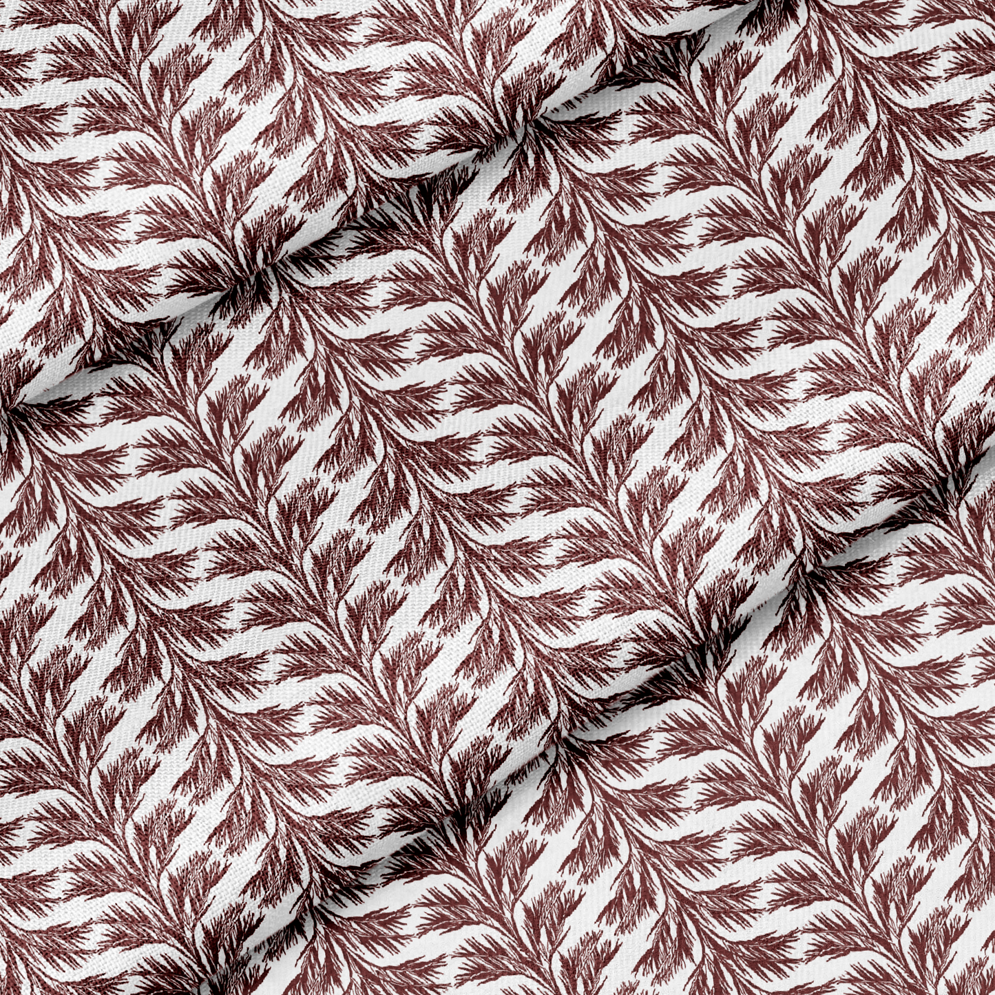 SABAL STRIPE Fabric in Red Berry