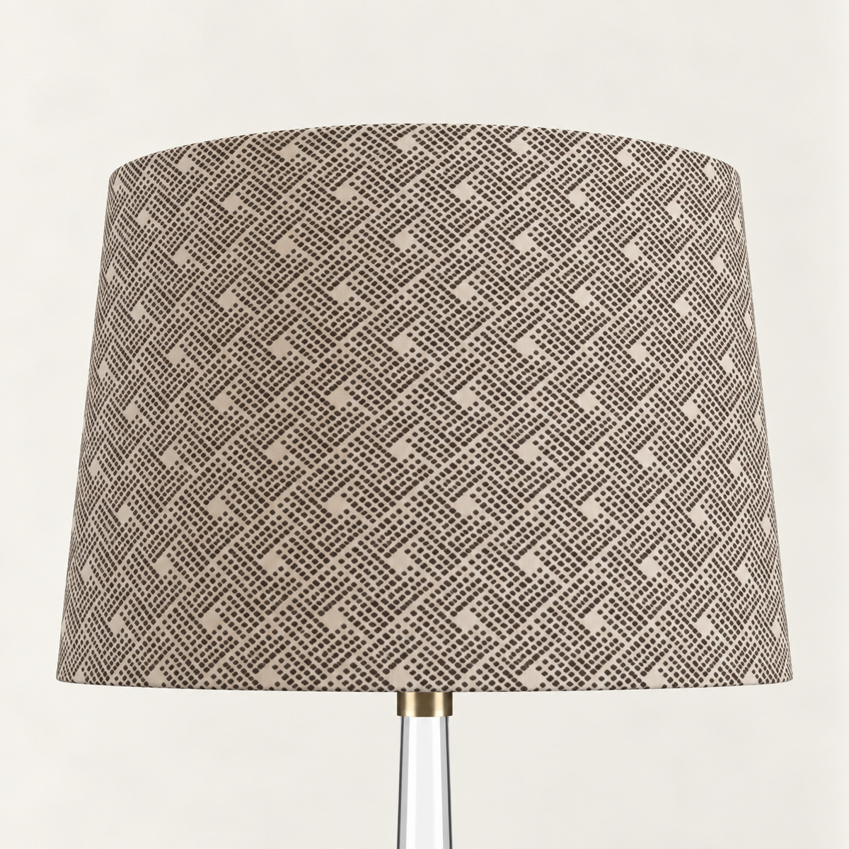 Cobblestone Walk Chestnut patterned tapered lampshade by Noble Winter