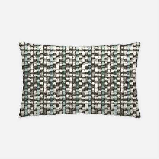 Throw Pillow Cover in SEA PEBBLE STRIPE Olive
