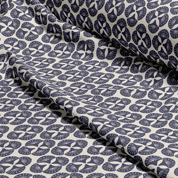 SEA STAR Fabric in Navy