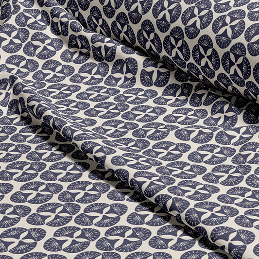 SEA STAR Fabric in Navy Blue