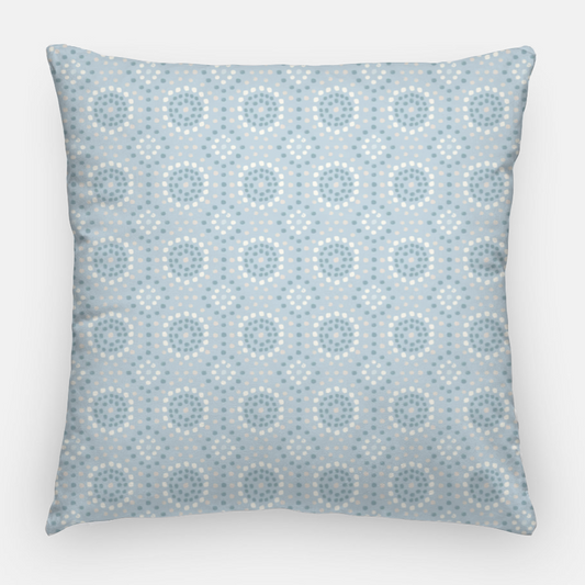Throw Pillow Cover in COASTAL TILE Sky