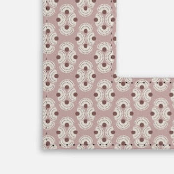 Fabric Picture Frame in ARMADA Rose