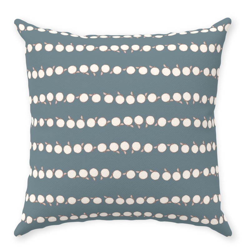 Throw Pillow Cover in THE GETAWAY Blue Mist