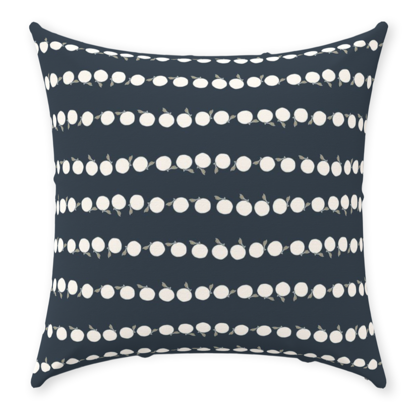 Throw Pillow Cover in THE GETAWAY Blue Mist