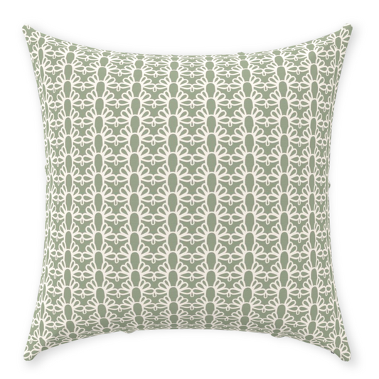 Throw Pillow Cover in FOUNTAIN ARCH Sagebrush