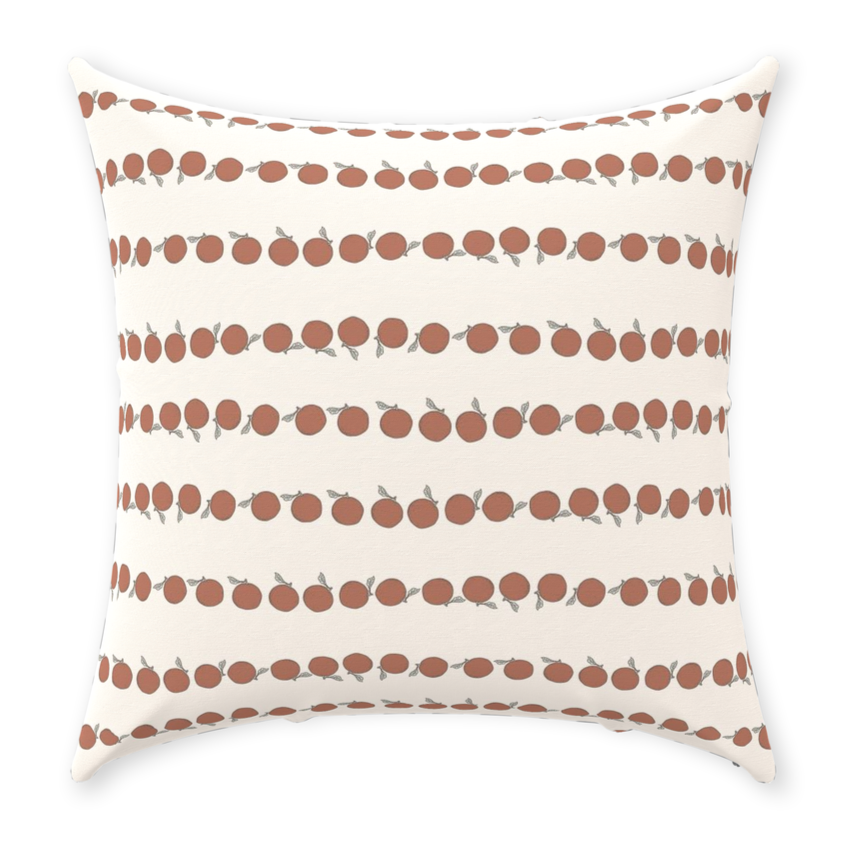 Throw Pillow Cover in THE GETAWAY Terracotta